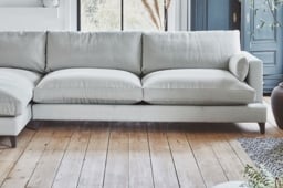 Brown Velvet 4 Seater Sofa - Modern Style Custom Sofa In Easy Clean Velvet - Holland Range - thumbnail 3