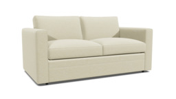 White Chenille 3 Seater Sofabed - Modern Fold Out Custom Sofa Bed In Stain Resistant Chenille - Bromley Range - thumbnail 1