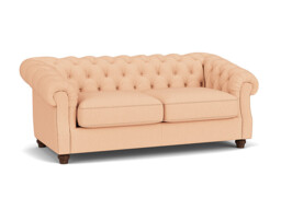 Pink Velvet 3 Seater Sofa - Traditional Chesterfield Style Custom Sofa In Stain Resistant Velvet - Wantage Range - thumbnail 1