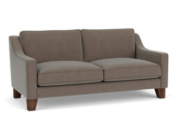 Brown Velvet 3 Seater Sofa - Modern Style Custom Sofa In Easy Clean Velvet - Banbury Range - thumbnail 1