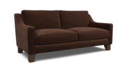 Brown Velvet 3 Seater Sofa - Modern Style Custom Sofa In Easy Clean Velvet - Banbury Range