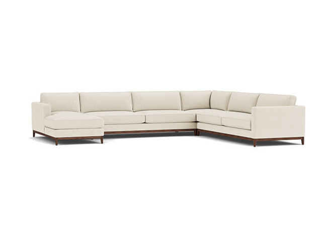 Darwin Timeless U-Shape Corner Sofa - Pure White - Darlings of Chelsea - image 1