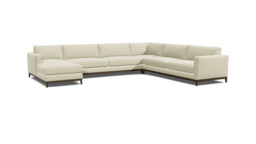 Darwin Timeless U-Shape Corner Sofa - Pure White - Darlings of Chelsea