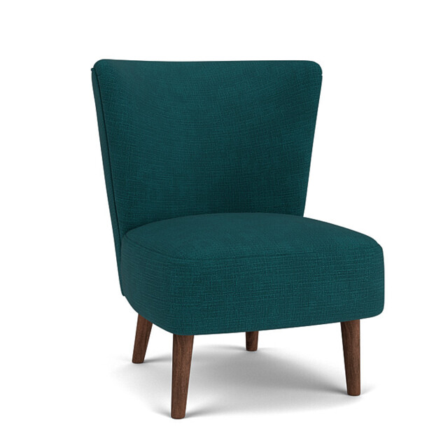 Teal Velvet Chair - Modern Accent Custom Arm Chair In Stain Resistant Velvet - Penryn Range - image 1