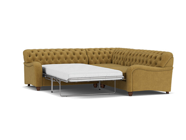 Bakewell 2 Seater Corner Sofa Bed  yellow - image 1
