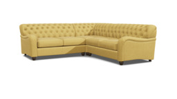 Bakewell 2 Seater Corner Sofa Bed  yellow
