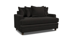 Streatham Scatter Back Loveseat Sofa Bed black