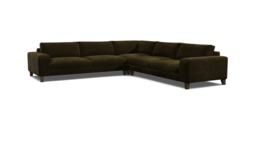 Kingly Large Corner Sofa green - thumbnail 1