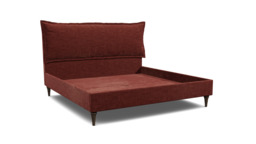 Purple Velvet Emperor Size Bed Frame - Traditional Low End With Large Headboard In Easy Clean Velvet - Lyndhurst Range