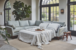 Green 2 Seater Corner Sofa - Modern Style Fabric Luxury Premium Corner Sofa - Exmouth Range - thumbnail 7