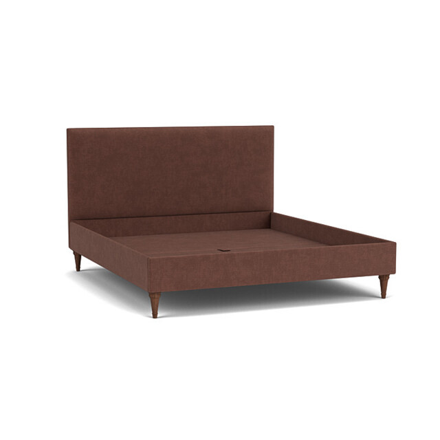 Purple Velvet Super King Size Bed Frame - Traditional Low End With Large Headboard In Easy Clean Velvet - Yarnmouth Range - image 1