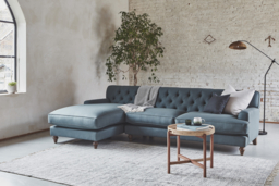 Brown Tan 2 Seater Leather Sofa -Traditional Chesterfield Style Button Back Small Premium Top Grain Leather Sofa - Charnwood Range - thumbnail 9