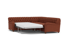 Bakewell 2 Seater Corner Sofa Bed  red