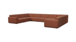 Dalston Extra Large U Shaped Sofa red