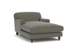 Darlings of Chelsea Galloway Stylish Grey Armchair Chaise Day Bed