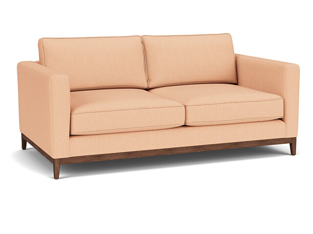 Pink Velvet 3 Seater Sofa - Modern Style Custom Sofa In Stain Resistant Velvet - Darwin Range - image 1