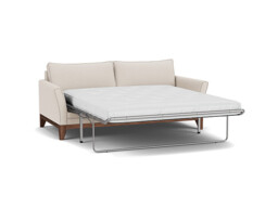 Cream Fabric 3.5 Seater Sofabed - Modern Fold Out Custom Sofa Bed - Exmouth Range