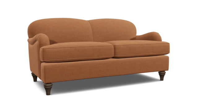 Orange Velvet 3 Seater Sofabed - Traditional Fold Out Custom Sofa Bed In Stain Resistant Velvet - Lincoln Range - image 1