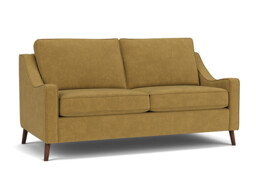 Yellow Velvet 3.5 Seater Sofa - Modern Style Custom Sofa In Stain Resistant Velvet - Weymouth Range
