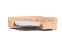 Bakewell 3 Seater Corner Sofa Bed pink