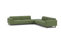 Hambledon Large Open Corner Sofa green