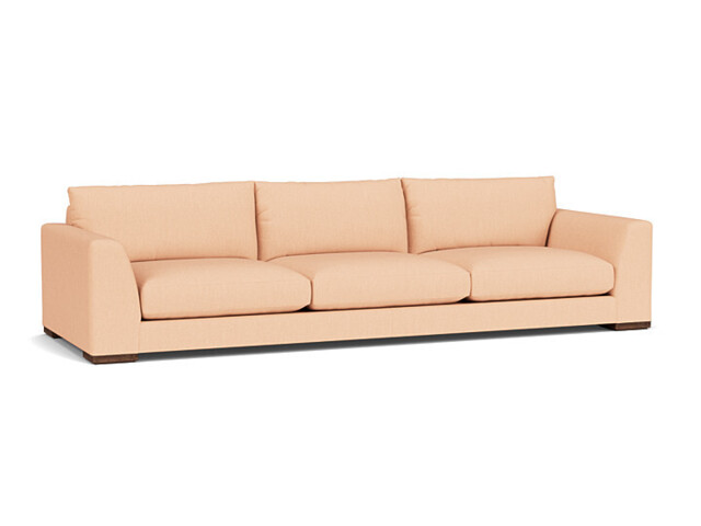 Pink Velvet 4 Seater Sofa - Modern Style Custom Sofa In Stain Resistant Velvet - Kingston Range - image 1