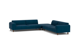 Hambledon Large Open Corner Sofa blue - thumbnail 1