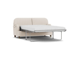 Cream Fabric 3 Seater Sofabed - Traditional Fold Out Custom Sofa Bed - Helston Range - thumbnail 1