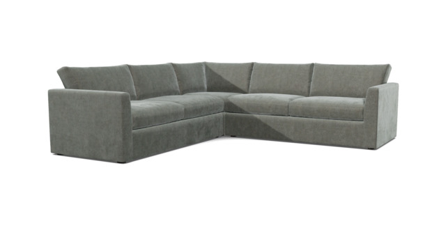 Portland 9 Seater Corner Sofa grey - image 1