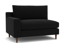 Weybridge Loveseat 1 Arm Sofa Sofa black - thumbnail 1