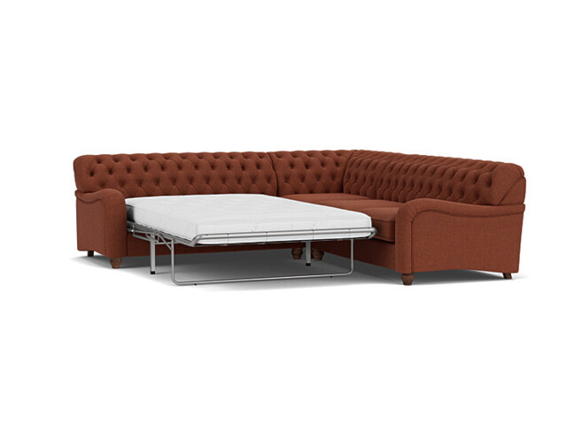 Bakewell 3 Seater Corner Sofa Bed red - image 1