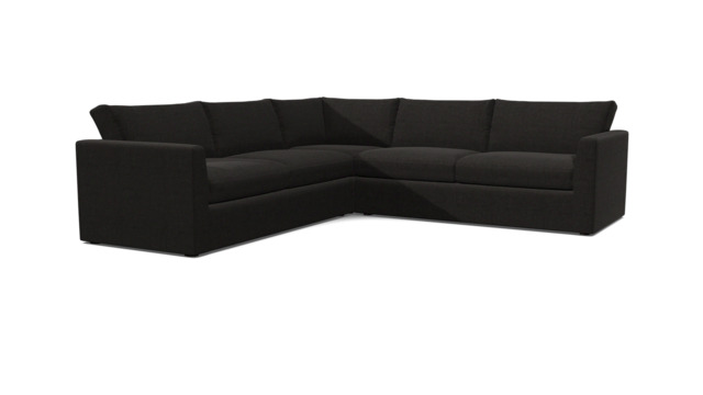 Portland 9 Seater Corner Sofa black - image 1