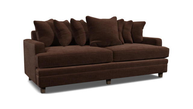 Streatham Scatter Back 3.5 Seater Sofa Bed brown - image 1