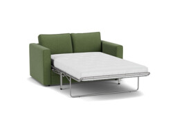 Green Linen 2 Seater Sofabed - Modern Fold Out Custom Sofa Bed - Bromley Range