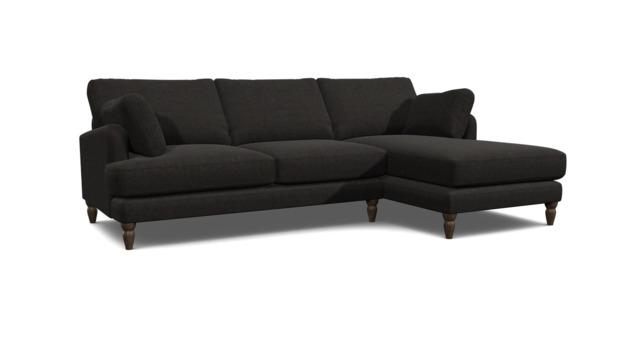 Notting Hill Medium Chaise Sofa black - image 1