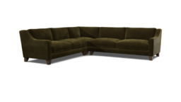 Green 4 Seater Corner Sofa - Modern Style Fabric Luxury Premium Corner Sofa - Banbury Range - thumbnail 1