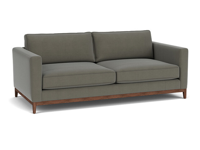 Grey Fabric 4 Seater Sofa - Modern Style Custom Sofa In Easy Clean Fabric - Darwin Range - image 1