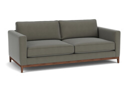 Grey Fabric 4 Seater Sofa - Modern Style Custom Sofa In Easy Clean Fabric - Darwin Range - thumbnail 1