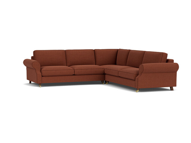 Kendal 3.5 Seater Corner Sofa Bed red - image 1