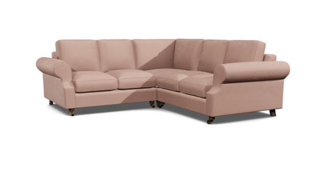 Kendal 2 Seater Corner Sofa Bed pink - image 1