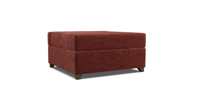 Purple Velvet Footstool Fold Out Bed - Ottoman Pullout Single Bed In Easy Clean Velvet - Barnet Range - image 1