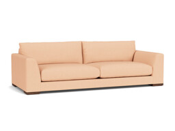 Pink Velvet 4 Seater Sofa - Modern Style Custom Sofa In Stain Resistant Velvet - Kingston Range - thumbnail 1