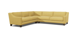 Yellow 4 Seater Corner Sofa - Modern Style Fabric Luxury Premium Corner Sofa - Banbury Range