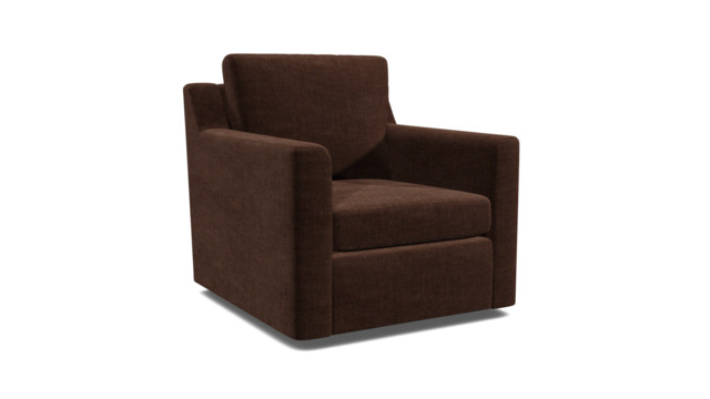 Brown Velvet Armchair - Modern Accent Custom Arm Chair In Easy Clean Velvet - Fulham Range - image 1