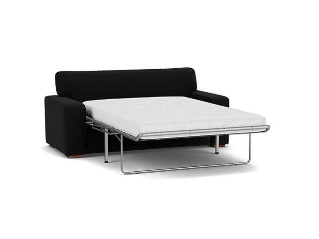 Black Velvet 3 Seater Sofabed - Modern Fold Out Custom Sofa Bed In Easy Clean Velvet - Sloane Range - image 1