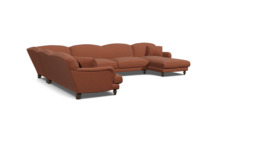 Evelyn U Shape Sofa red
