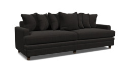 Streatham Scatter Back 4 Seater Sofa  black