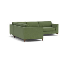 Green 4 Seater Corner Sofa - Modern Style Fabric Luxury Premium Corner Sofa - Clapham Range - thumbnail 1