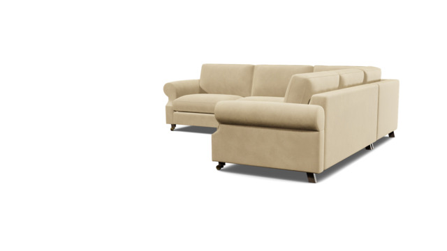 Kendal 3.5 Seater Corner Sofa Bed cream - image 1