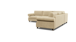 Kendal 3.5 Seater Corner Sofa Bed cream